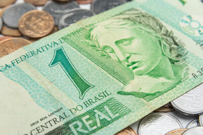 Money – Brazilian Coins – 1 Real Cedula
