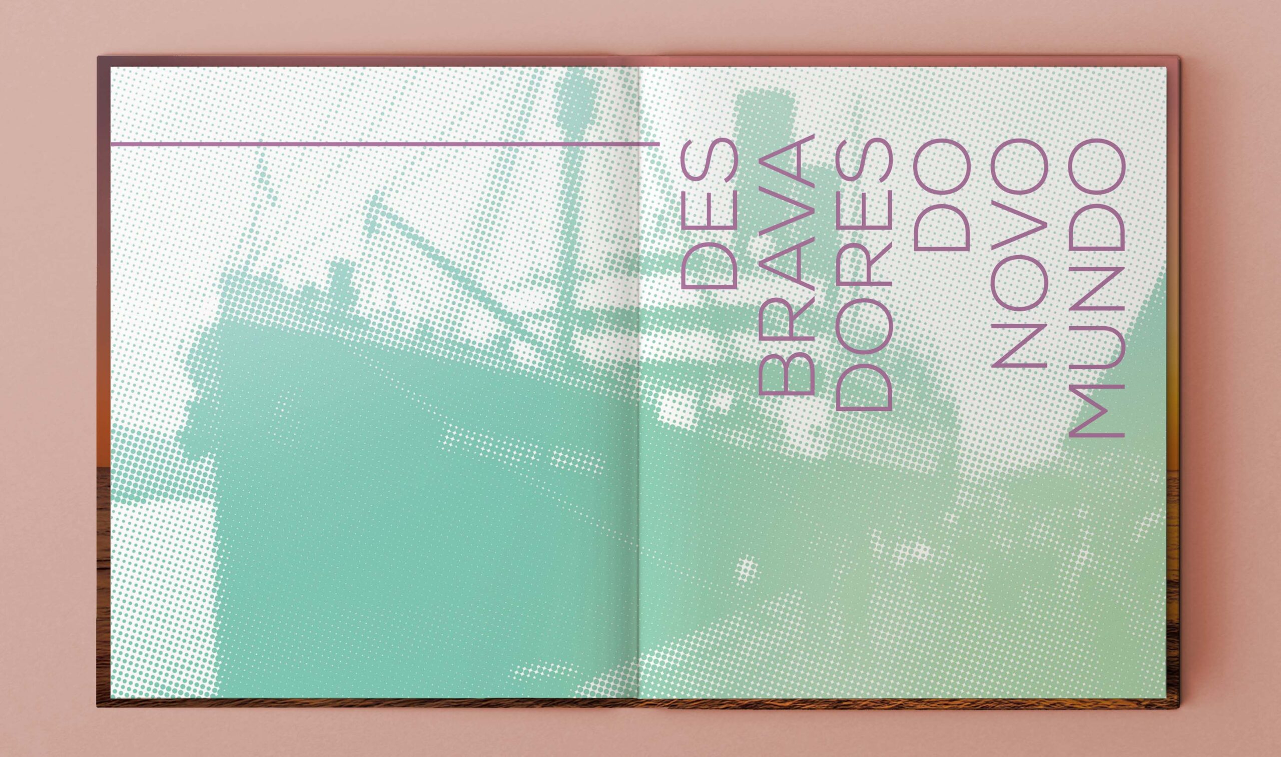 Open book, blank white pages
