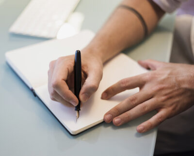 modern-man-writing medium